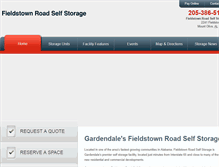 Tablet Screenshot of fieldstownroadselfstorage.com